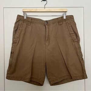 Columbia Shorts 9'' Mens Sz 36 Brown Omni-Shield Chino Pocket Hiking Outdoor